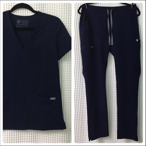 Figs Scrub Set - Navy
